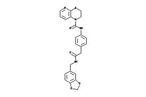 N-[4-[2-keto-2-(piperonylamino)ethyl]phenyl]-2,3-dihydropyrido[2,3-b][1,4]thiazine-1-carboxamide