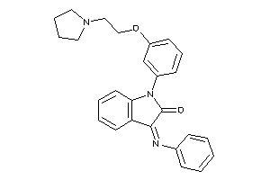 3-phenylimino-1-[3-(2-pyrrolidinoethoxy)phenyl]oxindole