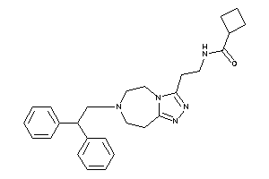 N-[2-[7-(2,2-diphenylethyl)-5,6,8,9-tetrahydro-[1,2,4]triazolo[3,4-g][1,4]diazepin-3-yl]ethyl]cyclobutanecarboxamide