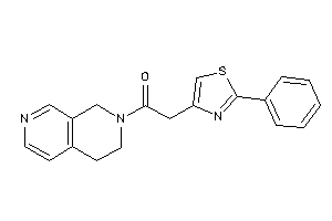 1-(3,4-dihydro-1H-2,7-naphthyridin-2-yl)-2-(2-phenylthiazol-4-yl)ethanone