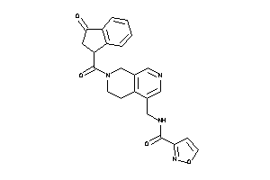 N-[[7-(3-ketoindane-1-carbonyl)-6,8-dihydro-5H-2,7-naphthyridin-4-yl]methyl]isoxazole-3-carboxamide