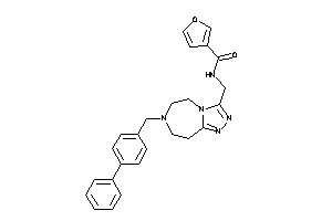 N-[[7-(4-phenylbenzyl)-5,6,8,9-tetrahydro-[1,2,4]triazolo[3,4-g][1,4]diazepin-3-yl]methyl]-3-furamide