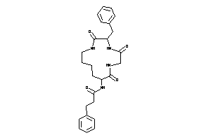 N-(7-benzyl-2,5,8-triketo-3,6,9-triazacyclotridec-1-yl)-3-phenyl-propionamide