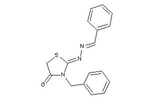 2-(benzalhydrazono)-3-benzyl-thiazolidin-4-one