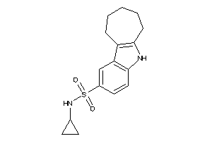 Image of N-cyclopropyl-5,6,7,8,9,10-hexahydrocyclohepta[b]indole-2-sulfonamide