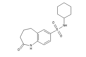N-cyclohexyl-2-keto-1,3,4,5-tetrahydro-1-benzazepine-7-sulfonamide