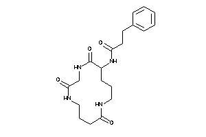 3-phenyl-N-(2,5,10-triketo-3,6,11-triazacyclotetradec-1-yl)propionamide
