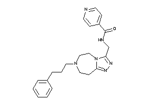 N-[[7-(3-phenylpropyl)-5,6,8,9-tetrahydro-[1,2,4]triazolo[3,4-g][1,4]diazepin-3-yl]methyl]isonicotinamide