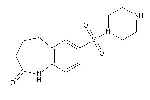 7-piperazinosulfonyl-1,3,4,5-tetrahydro-1-benzazepin-2-one