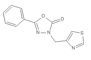5-phenyl-3-(thiazol-4-ylmethyl)-1,3,4-oxadiazol-2-one