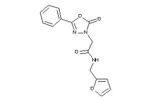 Image of N-(2-furfuryl)-2-(2-keto-5-phenyl-1,3,4-oxadiazol-3-yl)acetamide