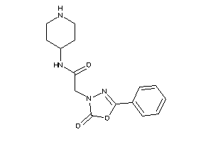2-(2-keto-5-phenyl-1,3,4-oxadiazol-3-yl)-N-(4-piperidyl)acetamide