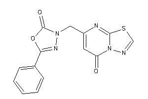 Image of 3-[(5-keto-[1,3,4]thiadiazolo[3,2-a]pyrimidin-7-yl)methyl]-5-phenyl-1,3,4-oxadiazol-2-one