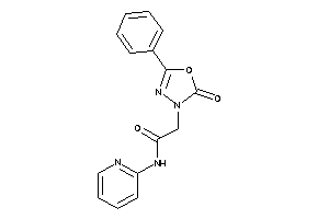 2-(2-keto-5-phenyl-1,3,4-oxadiazol-3-yl)-N-(2-pyridyl)acetamide