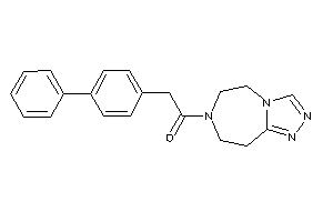 Image of 2-(4-phenylphenyl)-1-(5,6,8,9-tetrahydro-[1,2,4]triazolo[3,4-g][1,4]diazepin-7-yl)ethanone