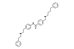 N-[4-[2-(phenethylamino)ethyl]phenyl]-4-[(4-phenylbutylamino)methyl]benzamide