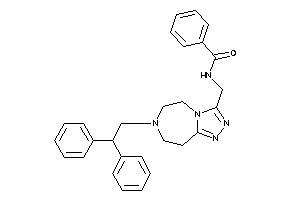 N-[[7-(2,2-diphenylethyl)-5,6,8,9-tetrahydro-[1,2,4]triazolo[3,4-g][1,4]diazepin-3-yl]methyl]benzamide