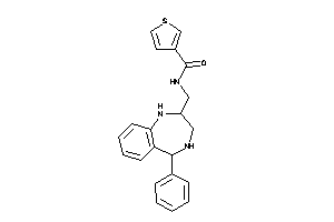 N-[(5-phenyl-2,3,4,5-tetrahydro-1H-1,4-benzodiazepin-2-yl)methyl]thiophene-3-carboxamide