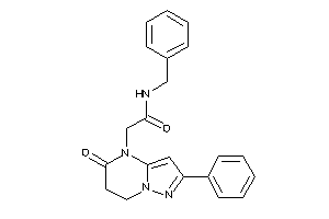 Image of N-benzyl-2-(5-keto-2-phenyl-6,7-dihydropyrazolo[1,5-a]pyrimidin-4-yl)acetamide