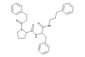 N-[1-benzyl-2-keto-2-(3-phenylpropylamino)ethyl]-1-hydrocinnamoyl-pyrrolidine-2-carboxamide