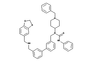 Image of 1-(1-benzyl-4-piperidyl)-3-phenyl-1-[3-[3-[(piperonylamino)methyl]phenyl]benzyl]urea
