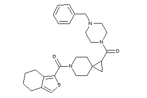 Image of (4-benzylpiperazino)-[6-(4,5,6,7-tetrahydroisobenzothiophene-1-carbonyl)-6-azaspiro[2.5]octan-2-yl]methanone