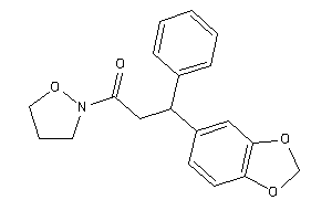 Image of 3-(1,3-benzodioxol-5-yl)-1-isoxazolidin-2-yl-3-phenyl-propan-1-one