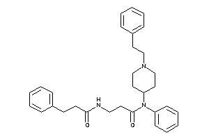 N-[3-keto-3-(N-(1-phenethyl-4-piperidyl)anilino)propyl]-3-phenyl-propionamide