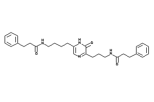 N-[4-[5-[3-(hydrocinnamoylamino)propyl]-6-keto-1H-pyrazin-2-yl]butyl]-3-phenyl-propionamide