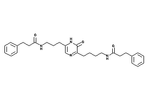 N-[4-[6-[3-(hydrocinnamoylamino)propyl]-2-keto-1H-pyrazin-3-yl]butyl]-3-phenyl-propionamide