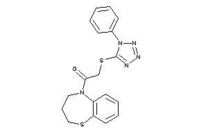 1-(3,4-dihydro-2H-1,5-benzothiazepin-5-yl)-2-[(1-phenyltetrazol-5-yl)thio]ethanone