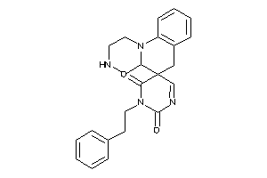 3'-phenethylspiro[1,2,3,4,4a,6-hexahydropyrazino[1,2-a]quinoline-5,5'-pyrimidine]-2',4'-quinone