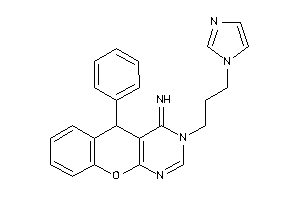 Image of [3-(3-imidazol-1-ylpropyl)-5-phenyl-5H-chromeno[2,3-d]pyrimidin-4-ylidene]amine