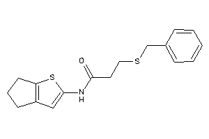 3-(benzylthio)-N-(5,6-dihydro-4H-cyclopenta[b]thiophen-2-yl)propionamide
