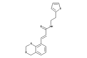 3-(4H-1,3-benzodioxin-8-yl)-N-[2-(2-thienyl)ethyl]acrylamide