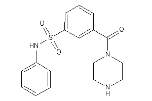 N-phenyl-3-(piperazine-1-carbonyl)benzenesulfonamide