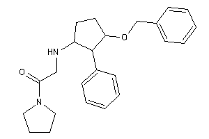 2-[(3-benzoxy-2-phenyl-cyclopentyl)amino]-1-pyrrolidino-ethanone