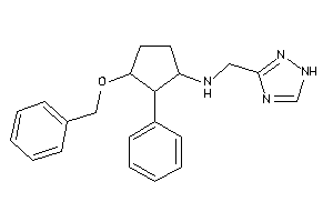 (3-benzoxy-2-phenyl-cyclopentyl)-(1H-1,2,4-triazol-3-ylmethyl)amine