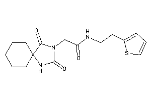 2-(2,4-diketo-1,3-diazaspiro[4.5]decan-3-yl)-N-[2-(2-thienyl)ethyl]acetamide