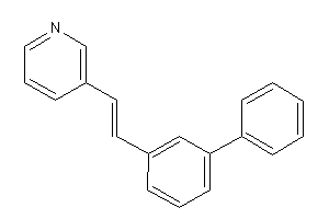 3-[2-(3-phenylphenyl)vinyl]pyridine
