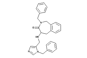 Image of 2-benzyl-4-[(3-benzylimidazol-4-yl)methylamino]-4,5-dihydro-1H-2-benzazepin-3-one