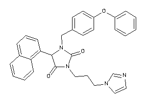 3-(3-imidazol-1-ylpropyl)-5-(1-naphthyl)-1-(4-phenoxybenzyl)hydantoin
