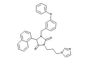 3-(3-imidazol-1-ylpropyl)-5-(1-naphthyl)-1-(3-phenoxybenzyl)hydantoin