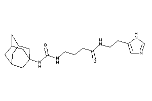 4-(1-adamantylcarbamoylamino)-N-[2-(1H-imidazol-5-yl)ethyl]butyramide
