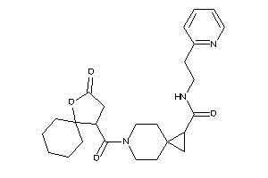 6-(3-keto-4-oxaspiro[4.5]decane-1-carbonyl)-N-[2-(2-pyridyl)ethyl]-6-azaspiro[2.5]octane-1-carboxamide