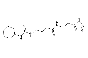 4-(cyclohexylcarbamoylamino)-N-[2-(1H-imidazol-5-yl)ethyl]butyramide