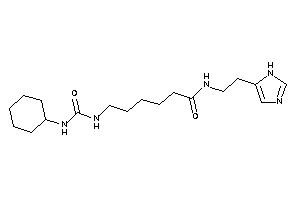 6-(cyclohexylcarbamoylamino)-N-[2-(1H-imidazol-5-yl)ethyl]hexanamide