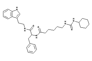 Image of N-[1-benzyl-2-[2-(1H-indol-3-yl)ethylamino]-2-keto-ethyl]-6-(cyclohexylcarbamoylamino)hexanamide
