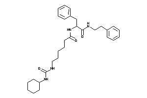 Image of N-[1-benzyl-2-keto-2-(phenethylamino)ethyl]-6-(cyclohexylcarbamoylamino)hexanamide