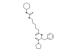 N-(1-benzyl-2-keto-2-pyrrolidino-ethyl)-6-(cyclohexylcarbamoylamino)hexanamide